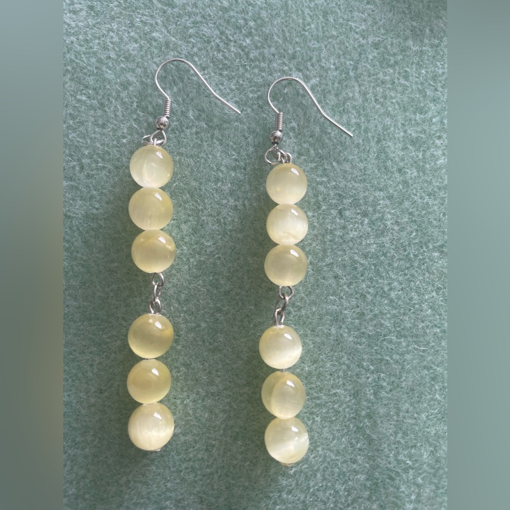 Selenite Dangle Earrings